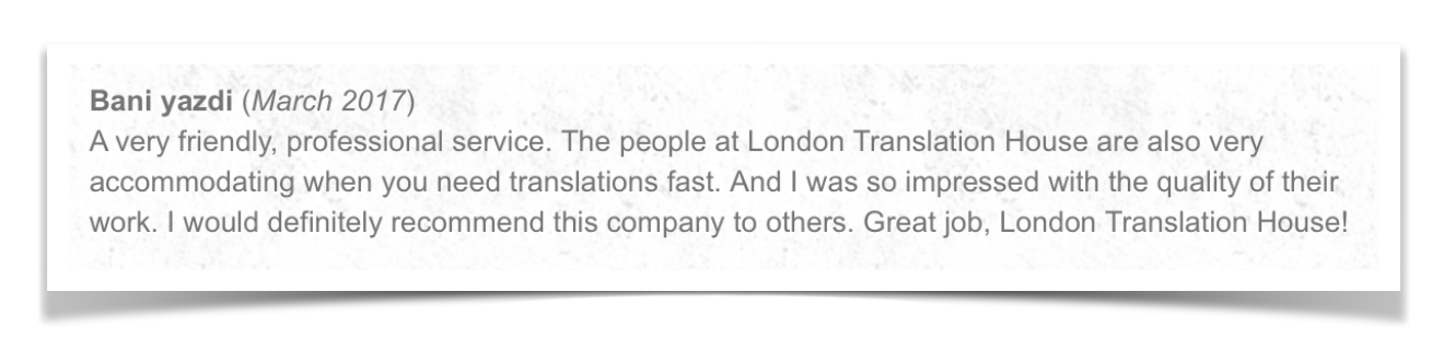 London Translation House Ltd.  | دارالترجمه فارسی لندن | Farsi Translation London | London Translation Services | Farsi To English Translation | Farsi to English | Translation